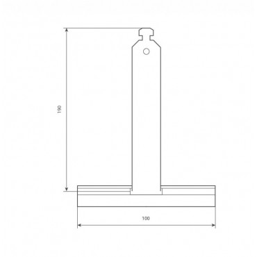 Wieszak do bram roletowych 190mm